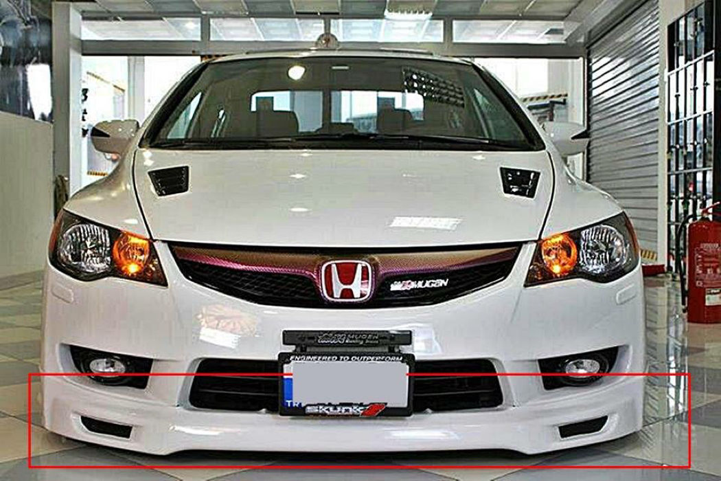 Honda Civic FD6 Mugen 2010 - 2011 Makyajlı Ön Tampon Ek (Plastik)